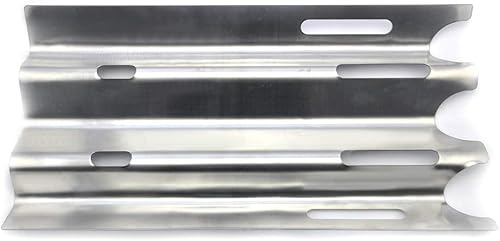 Miniatura 4 de Hisencn Paquete de 3 piezas de repuesto de placa de calor inoxidable para quemador de barbacoa, deflector de llama, piezas de repuesto para Vermont