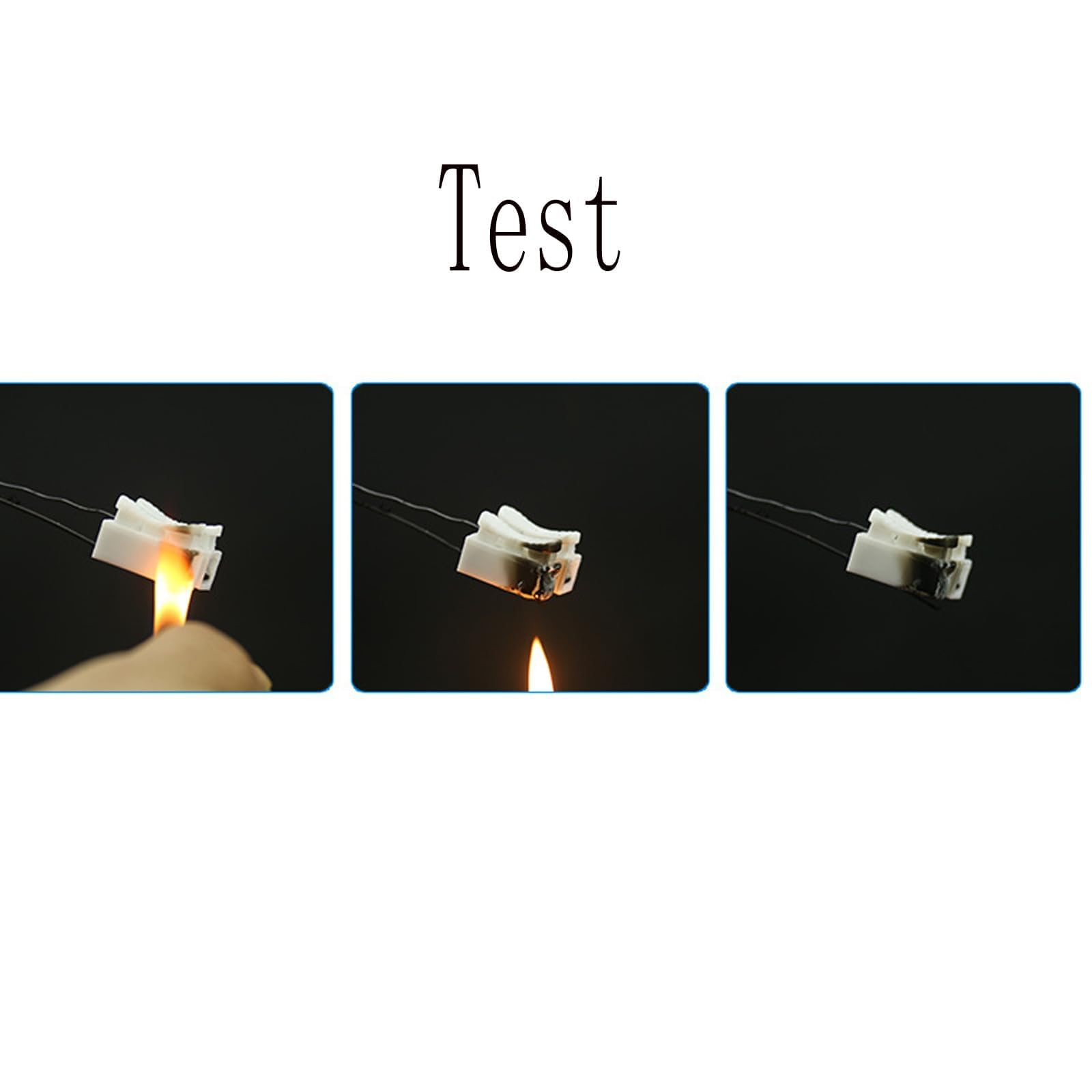 100 PCS Spring Connector, CH2 Quick Connector, 2P No Welding Quick Connector, Cable clamp Terminal Block, Screw Terminal Barrier Block for LED Strip Light Wire Connecting - Image 3