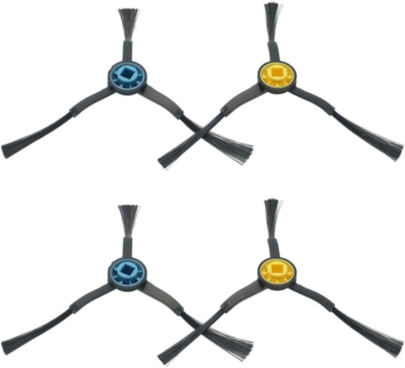 for HPLIVE Pack of 4 Side Brush For E -ureka NER600 Turbo Brushes Robot Vacuum Cleaner Accessories Vacuum Cleaner Parts,Vacuum Cleaner Accessories