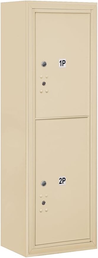 Salsbury Industries 3811S-2PZFP Surface Mounted Horizontal 4C Stand Alone Parcel Locker Mailbox, Bronze