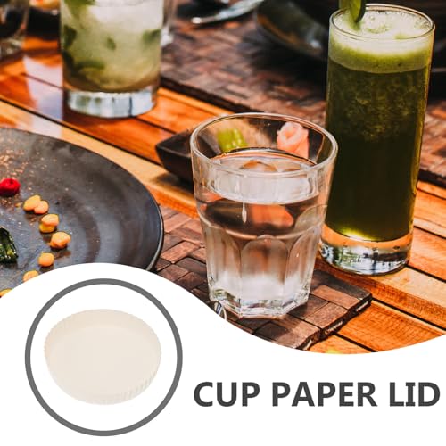 Couvercles jetables papier gobelets x100 solution écologique boissons - 6