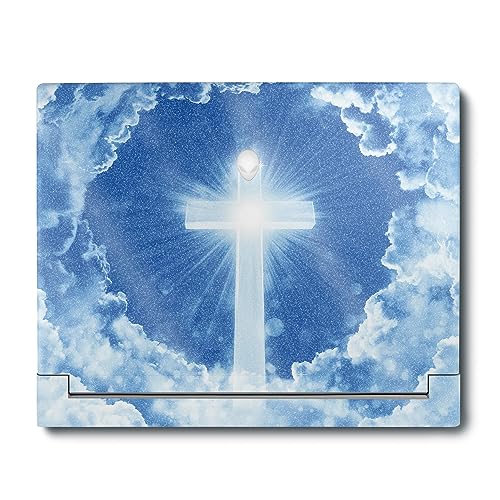 Image of MightySkins Glossy Glitter Skin Compatible with Alienware X16 R1 (2023) Full Wrap Kit - Faith Clouds | Protective, Durable High-Gloss Glitter Finish | Easy to Apply & Change Styles | Made in The USA