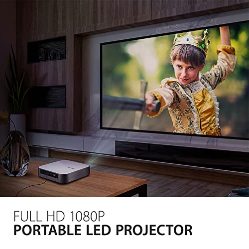 ViewSonic M2e (1920x1080) Resolution LED Projector, 100'' Maximum Display, 1000 Lumens, Auto Focus+ WiFi+ Bluetooth+6W Harman Kardon Speaker, Bluetooth,HDMI, USB Type-C Connectivity view 2