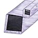 DiBanGu Mens Silk Necktie Solid Color Tie and Pocket Square Cufflink Tie Clip Set Woven Plain Ties for Men Wedding Party, Lilac