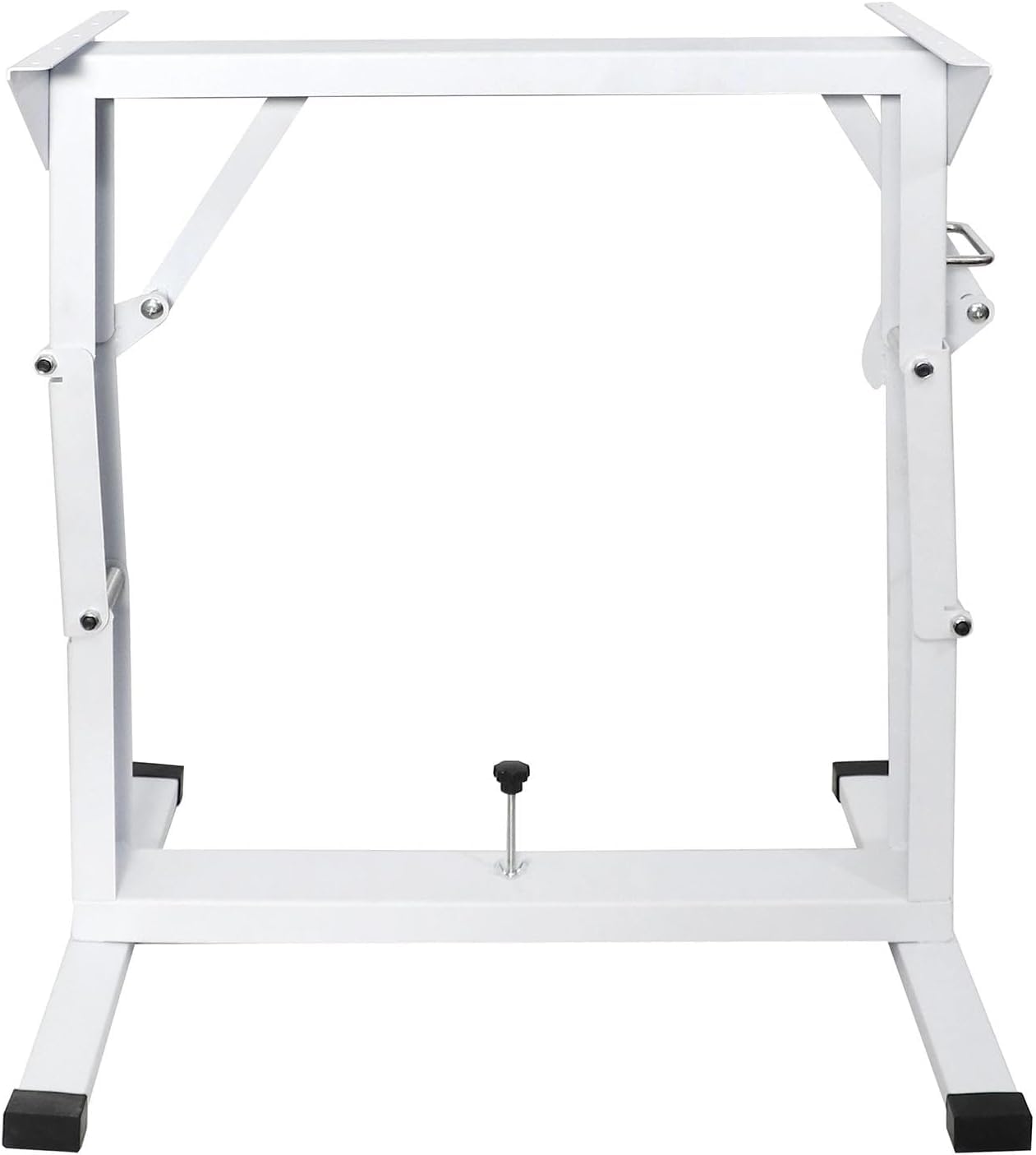 HEYOUTH Gamba del Tavolo Regolabile per Camper​ – Supporto Tavolo Pieghevole e Regolabile in Altezza (30-70 cm) in Acciaio Robusto, Sostegno Che risparmia Spazio per Barca e Autobus (White)