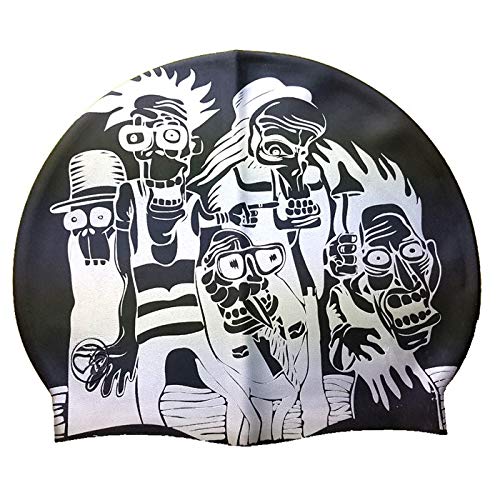 Swimxwin Gorro de Silicona Zoombie | Gorro de Natación| Alta Comodidad y Visibilidad | Diseño y Estilo Italiano Cover