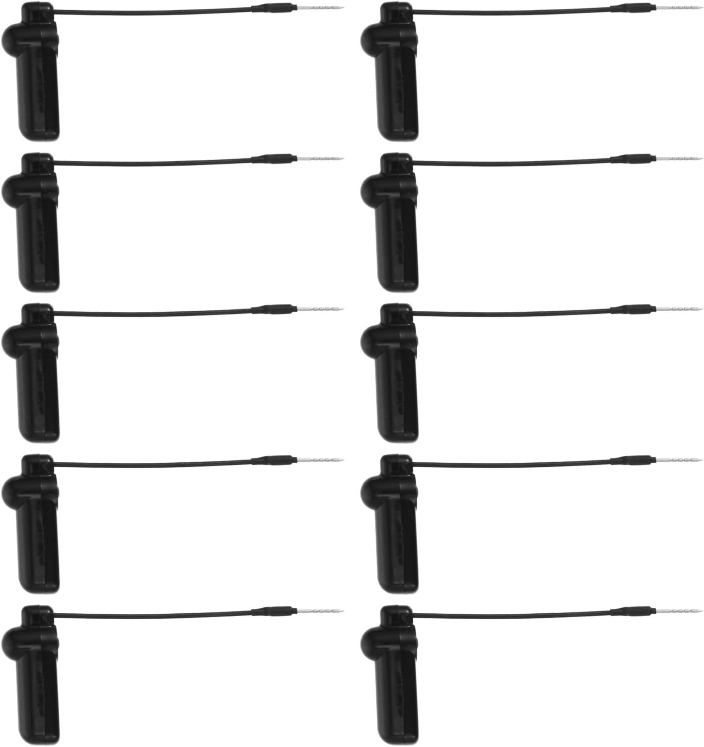 Anti-Theft Hard Tag 10pcs Plastic Security Hard Tags String 58k Easy Magnetic Lock for Supermarket Merchandise and Retail Products Security Random Color