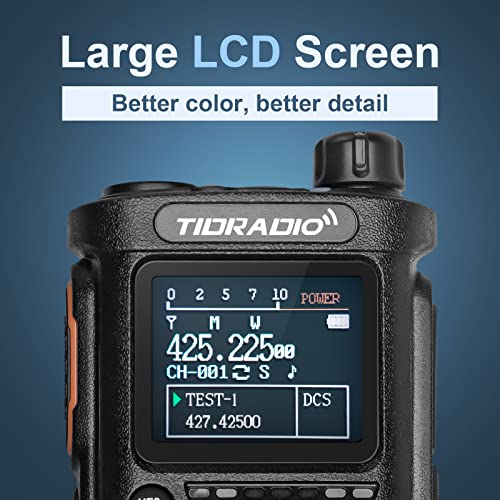 (2nd Gen) TIDRADIO TD-H8 10W HighPower Ham Radio Handheld,APP Programmable,Long Range Two Way Radio with 2500mAh Battery,Walkie Talkies Full Kit (2 Pack) - Thumbnail 7