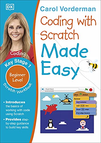 Image of Coding with Scratch Made Easy, Ages 5-9 (Key Stage 1): Beginner Level Scratch Computer Coding Exercises