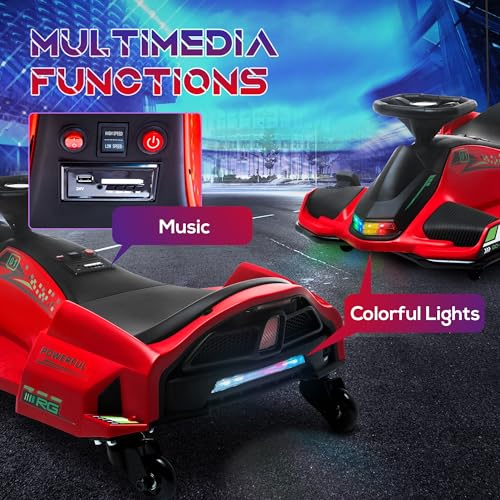 Aosom 370-307V80RD 12V Electric Go Kart thumb #3