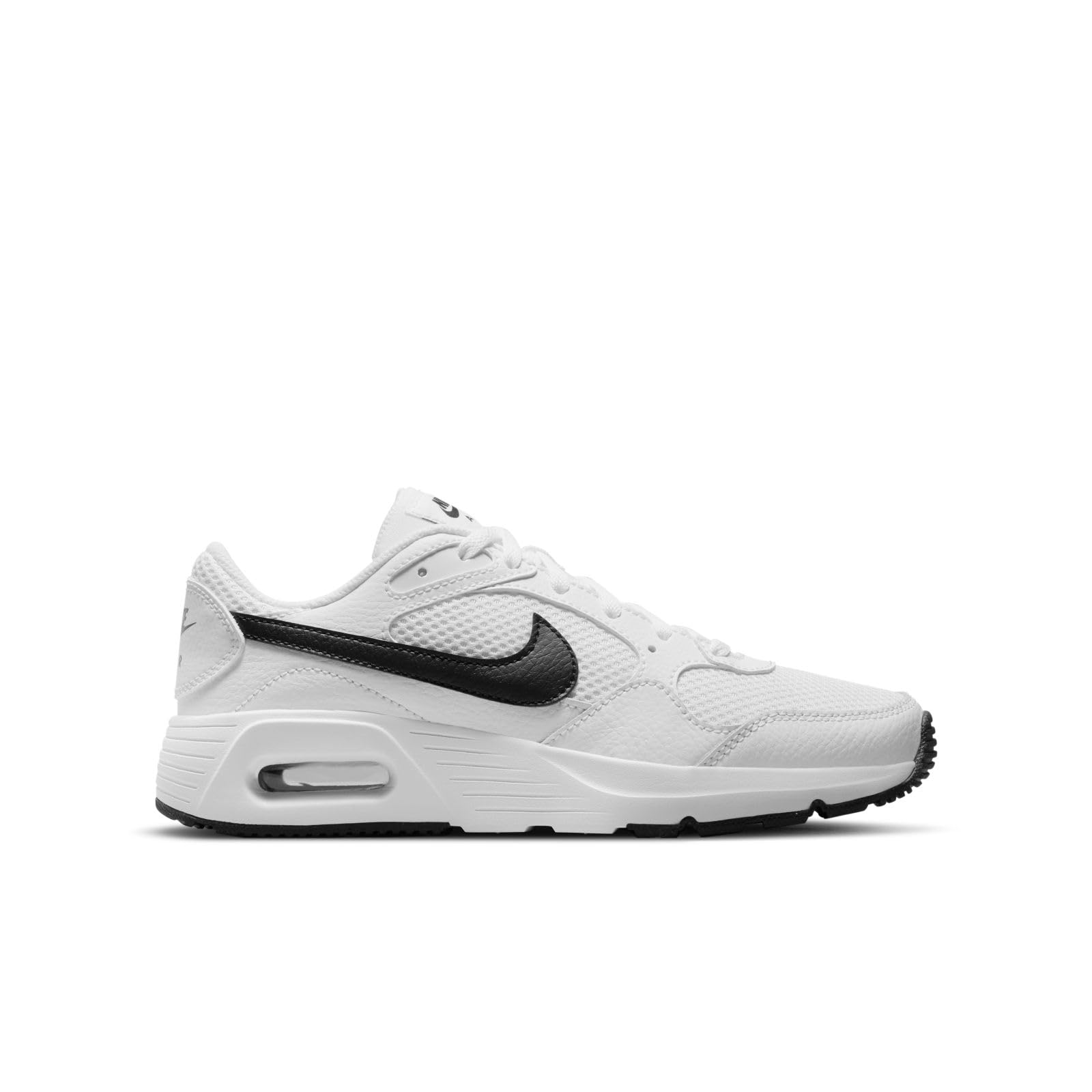 NIKE Chłopięce buty do biegania Air Max Sc, Biały czarny biały, 38 EU