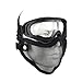XCYT Tactical Airsoft Mask Adjustable Half Face Mask Steel Mesh Mask and Goggles Set for Hunting, Shooting, Paintball (Skull)