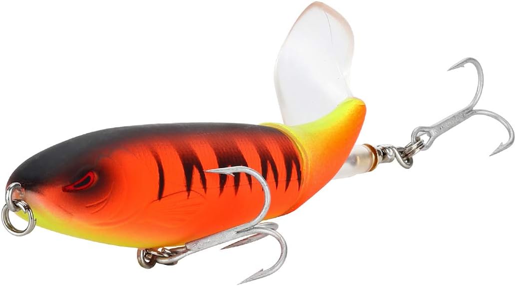 SeaKnight Topwater Fishing Lure Whopper Plopper 3.54in/4.33in/5.11in Floating Rotating Tail Bait Freshwater Saltwater Bass Lures
