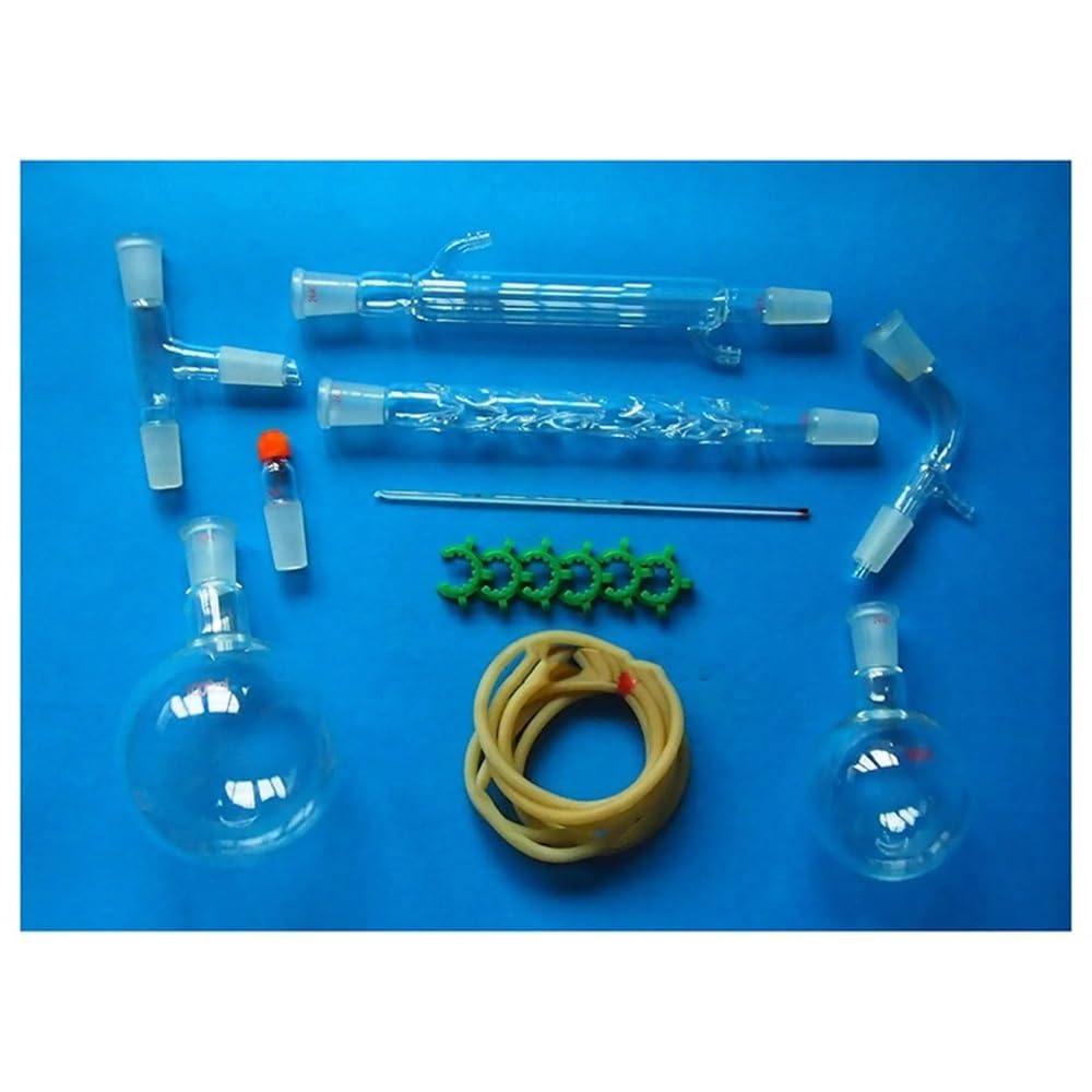 Instrumentos y Equipos de Laboratorio Kit de cristalería de laboratorio de 1000 ml 24/40 con columna de 200 mm