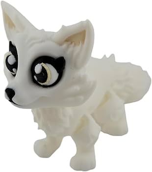Amazon.com: 3D Printed Articulated Arctic Fox Desk Buddy, Winter