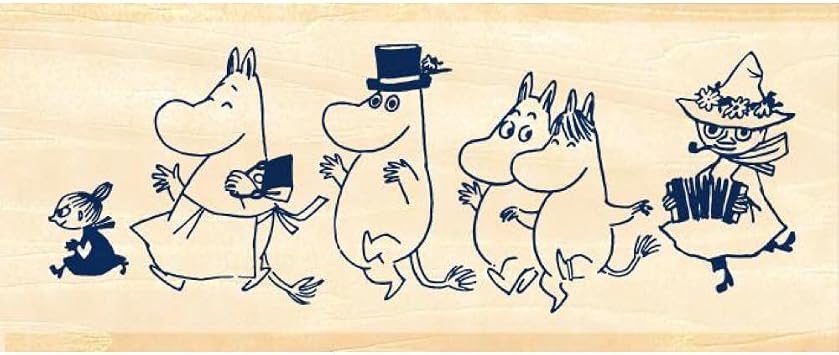 Beverly TSW-137 Moomin Stamp Masano Aibo Moomin Family