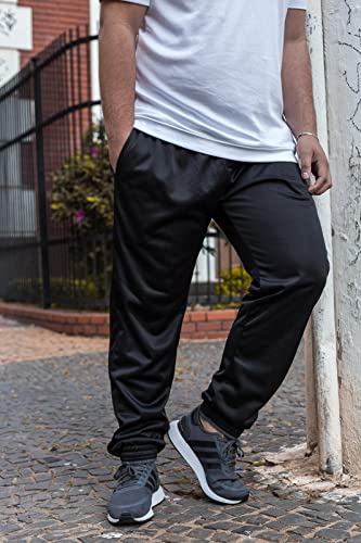 Calça Jogger Plus Size Masculina Treino Academia Tamanhos Grandes Elástico Bolsos Laterais 106 COR:P