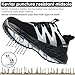 Imagen de Zapatos de Seguridad para Hombre Mujer Ligero Zapatillas Trabajo Comodo Calzado de Seguridad con Punta de Acero Antideslizantes Negro 44 EU