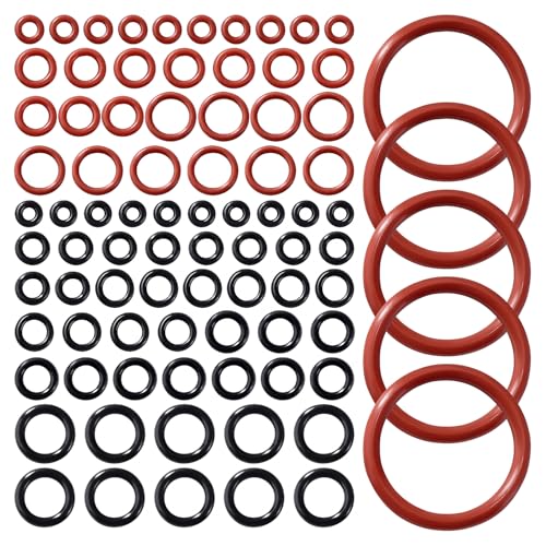 Lyeteung 85 Piezas Kit De Juntas Tóricas Cafeteras, O-Rings Grupo Café, Compatible Con Philips Saeco Spidem Gaggia