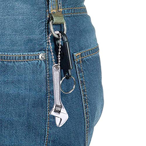 Mini Wrench Universal Adjustable Wrench Multifunction Mini Wrench Jaw Spanner Quick Metal Repair Portable Hand Tool (2.5 Inch, Silver) #TOP6