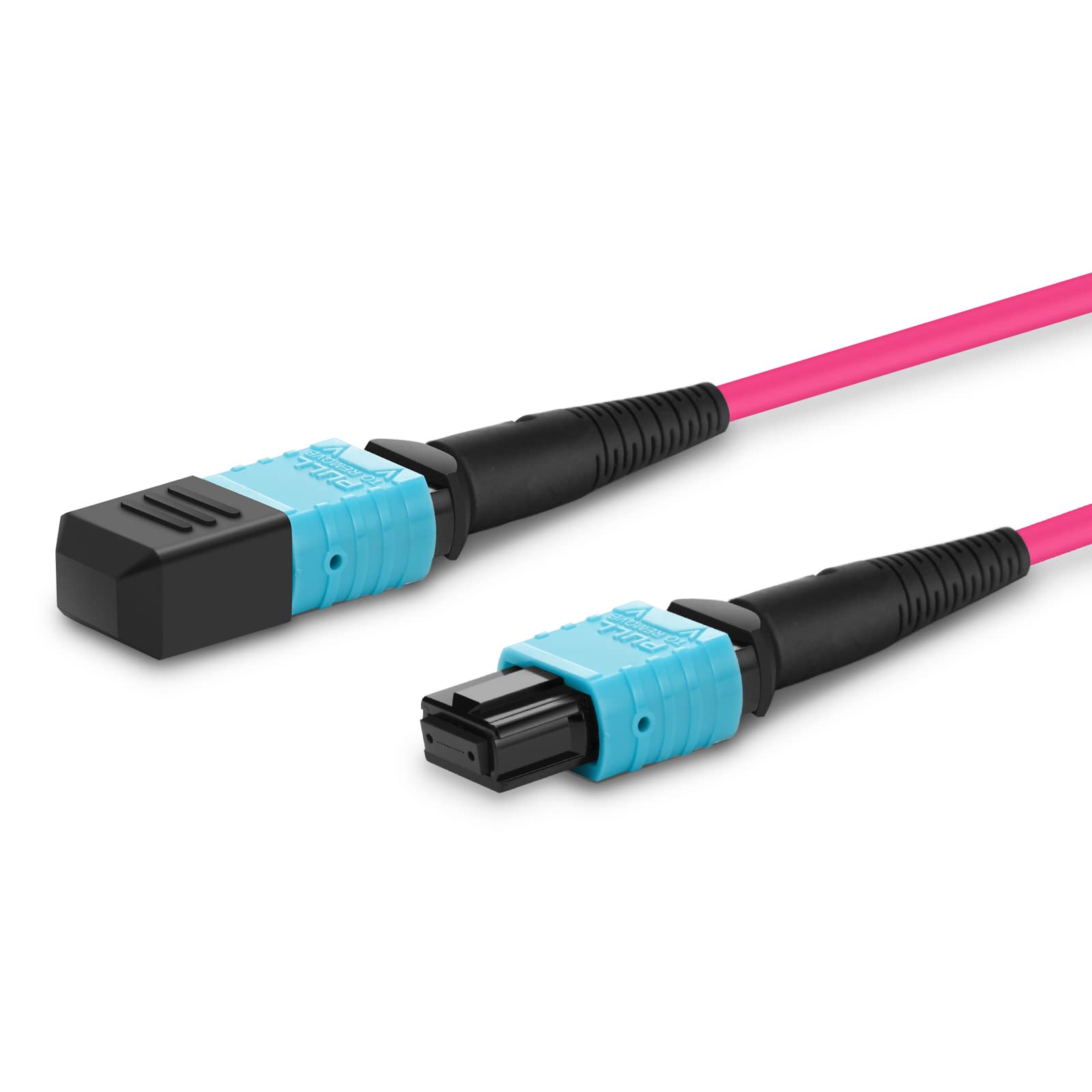 Câble patch MTP vers MTP - Fibre optique - 12 fibres femelles - 40 G/100 G/200 G/400 G - OM4 50/125 - Multimode Elite Trunk - Type B - Plenum (OFNP) - 7 m.