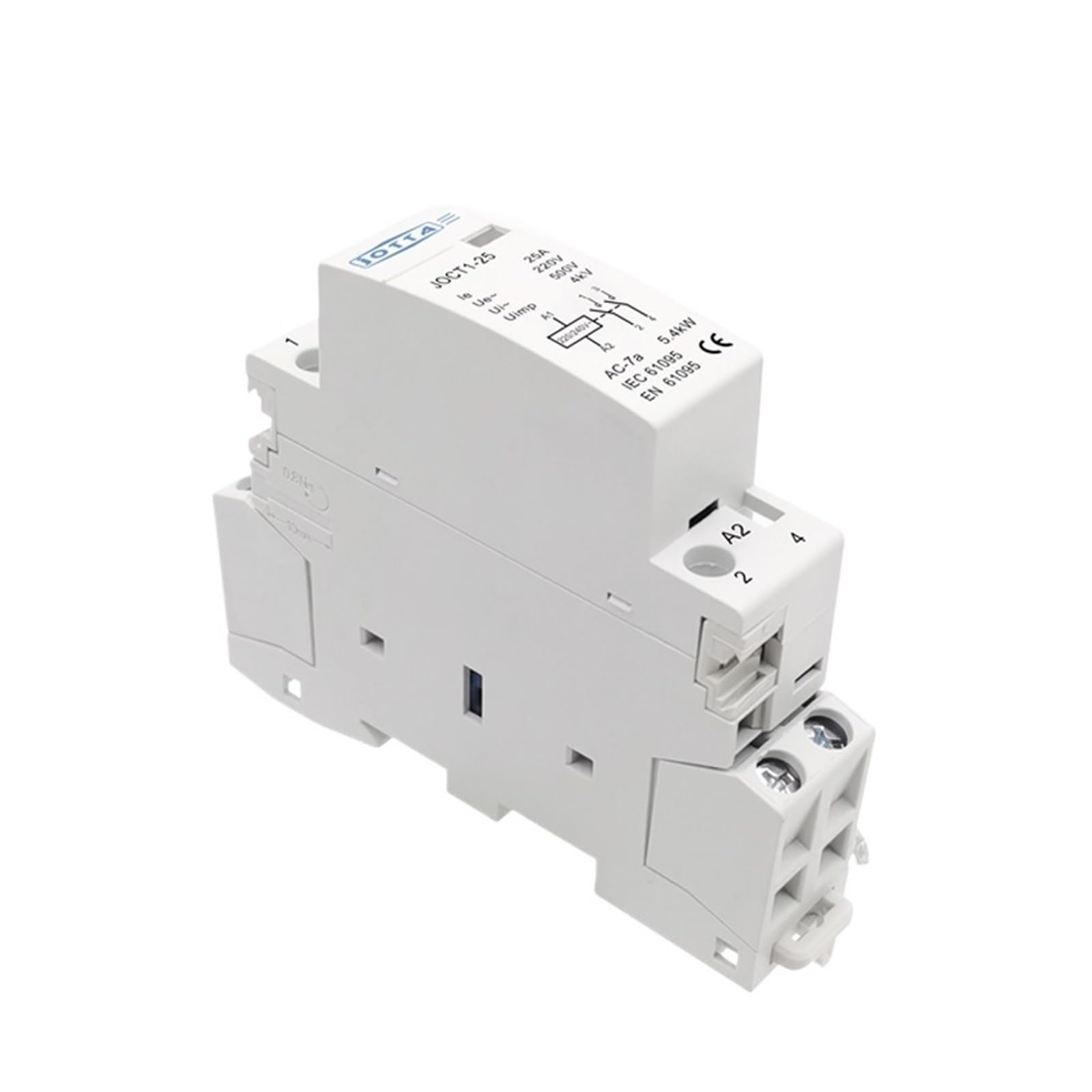 Contacteur AC 2P 20A 2NC pour rail DIN et tableau electrique
