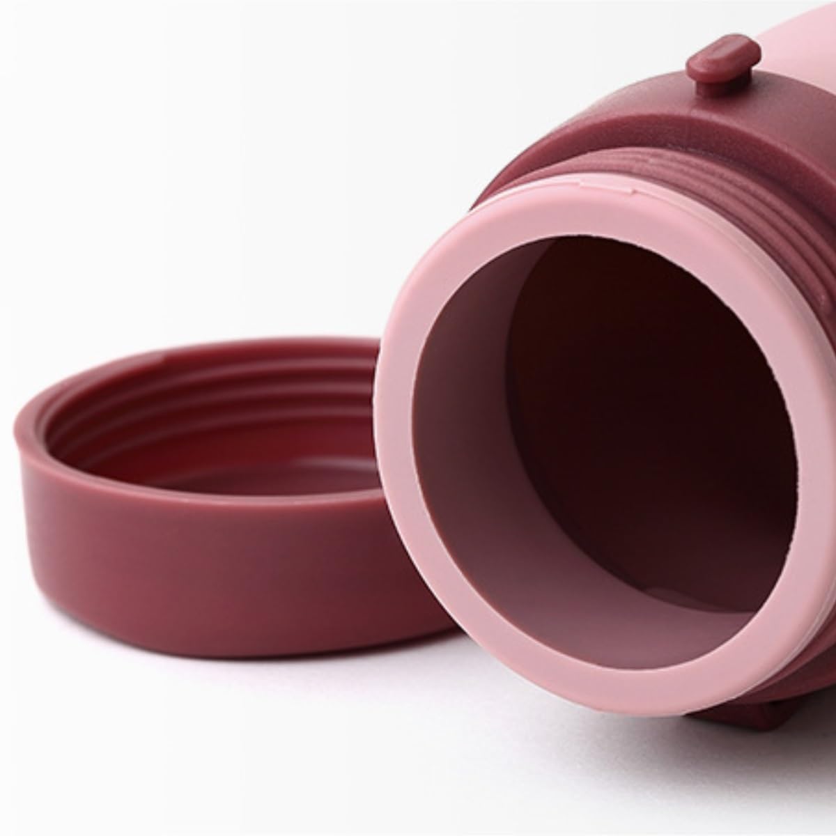 Butelka,Szczelna Przenośna Sportowa Butelka Na Wodę Silikonowy Składany Kubek Outdoor Travel Cup Na Wodę Napoje(Pink)