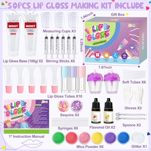Jcoos Lip Gloss Making Kit - DIY con descuento, ahora $17.99