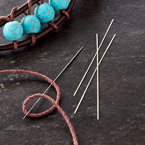 12 Packs: 4 Ct. (48 Total) Beadalon® 2.25”; Big Eye Beading Needles #TOP1