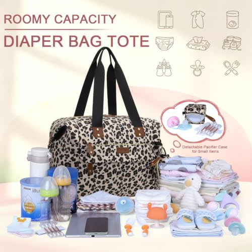Image of Pritent Diaper Bag - Baby Diaper Bag Waterproof Large Maternity Travel Baby Bag for Mom and Dad