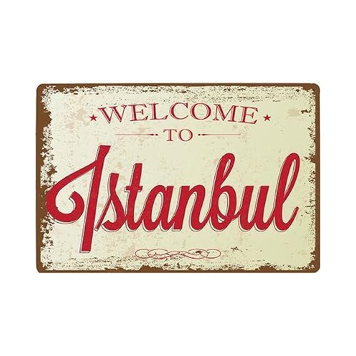 Welcome Home Sign - Metal Tin Sign Retro Vintage Plaque