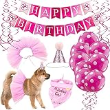 Regalo perfecto de cumpleaños: estos hermosos trajes de cumpleaños proporcionarán a tu mascota un recuerdo feliz y agradable con tu familia. Viste a tu perro con nuestras decoraciones de cumpleaños para perros y deja que este cumpleaños sea un momento inolvidable en la vida de tu perro.