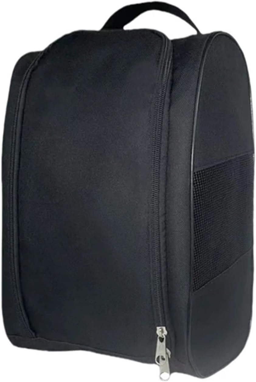 Golf Shoes Bag Outdoor Golf Shoes Bags Travel Home Zippered Dustproof Gym Sport Storage Bag for Women Men(Black)