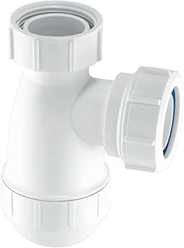 McAlpine E10 Bottle Trap 50mm Water Seal with 1.25" Multifit Compression Outlet.