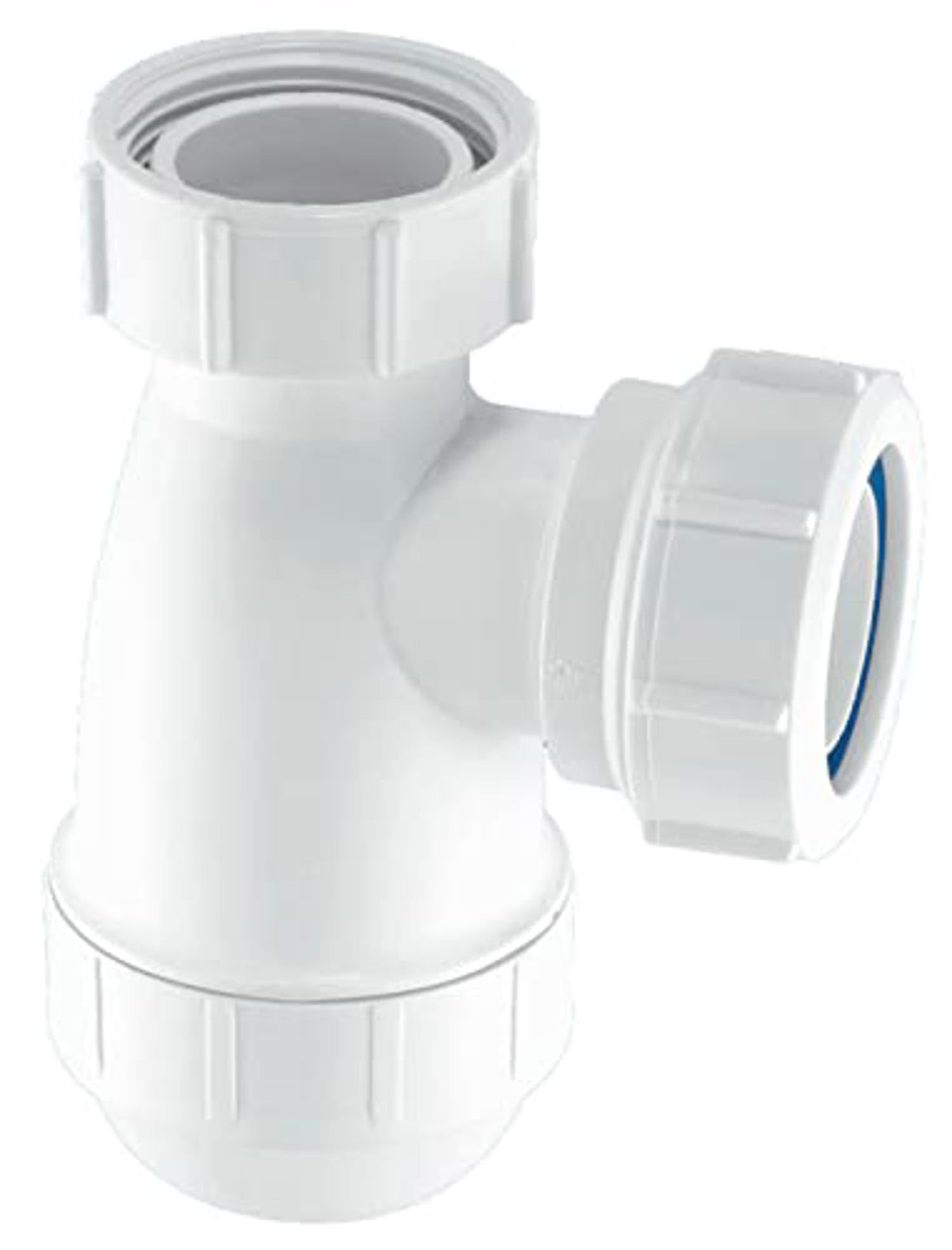 Mcalpine E10 Shallow Bottle Trap 1 1/4" In White Plastic