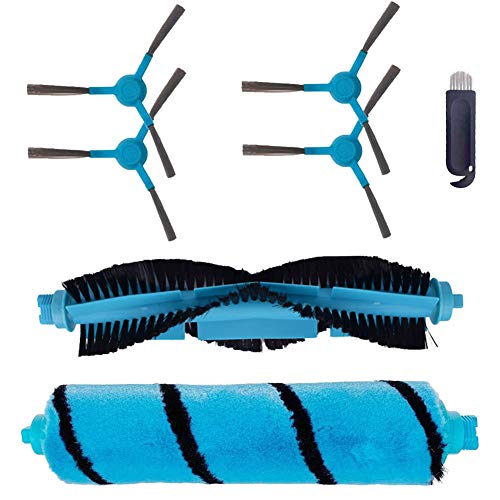 NAUDILIFE 7pcs/set Side Main Roll Brush Replacement Parts Accessory Kit Compatible With 3490 4090 5090 & STYJ02YM Series Robotic Vacuum Cleaner Roller Brush