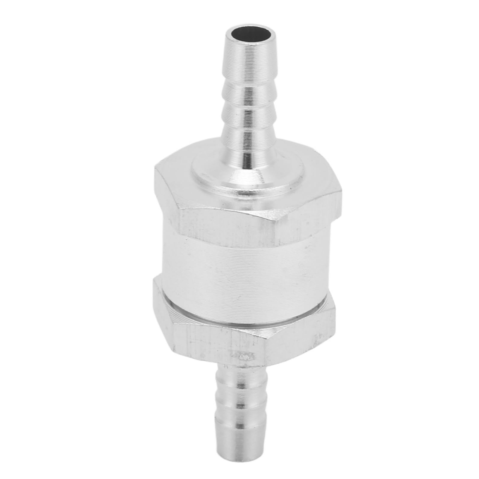 Kjfghdh 6Mm Automotive Solenoid Valve Aluminum Alloy Check Valve Non Return One Way For Fuel Gasoline Oil Petrol Diesel Water Fuel Shut Off Solenoid(6Mm)
