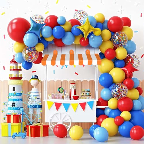 Image of 2 Piece Circus Awning Decoration 3D Carnival Tent Awning Wall Decorations for Circus Theme Party, Carnival Stand, Party Favors Supplies (Orange and White)