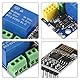 5PCS ESP8266 WiFi Relais Modul mit ESP-01S Relais Adapter Modul für Smart Home Geräte verbinden Lüfter Beleuchter Smart Switch Telefon APP Fernsteuerung Schalter Wireless Transceiver