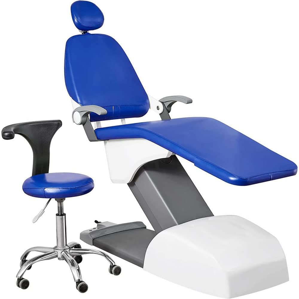 BLUEZY 4 Piezas/Juego Silla Dental Cuero Asiento Funda Protectora para sillón Dental Completo-Fundas para sillón Dental, Unidad de Cuero PU Dental Funda de Asiento de Silla Dental D