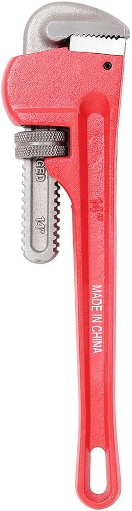 4 Pack Heavy Duty Pipe Wrench Set, Aluminum Pipe Wrench Set, Adjustable Water Alloy Steel Grip Plumber's Wrench Plumbing Tools for Plumbers,Auto Repair and Mechanics,3PC