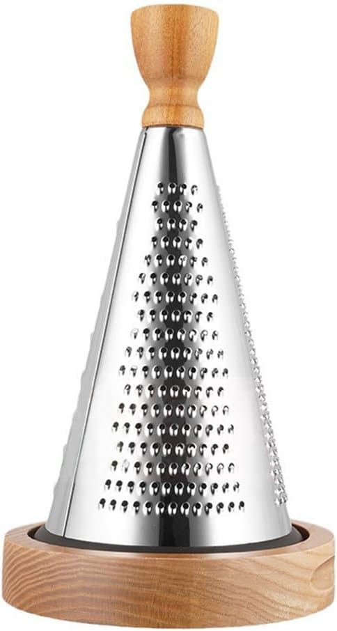 Mobestech Kitchen Cheese Grater Multipurpose Stainless Steel Food Grater with Comfortable Handle for Home and Restaurant Use 10.62X5.70X5.70 Inches