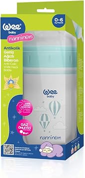 Wee Baby Nanninom Antikolik Geniş Ağızlı Biberon 250 ml 0-6 Ay