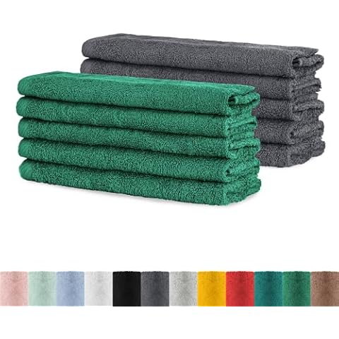 10er Pack Frottier Gästetücher Set 30x50 cm Cover