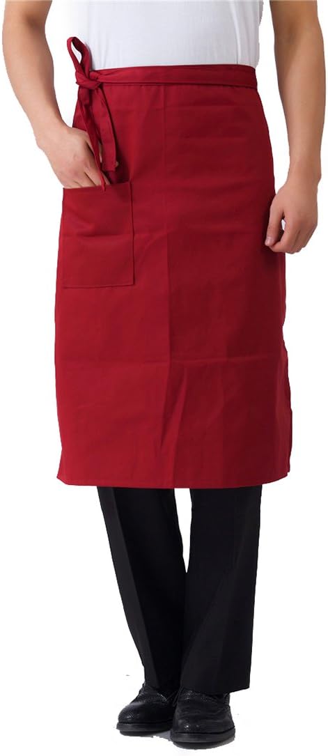 Unisex Kitchen Half Waist Apron Chef Work Bib Bistro Server Aprons image 4