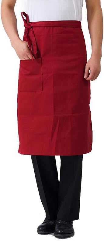 Unisex Kitchen Half Waist Apron Chef Work Bib Bistro Server Aprons
