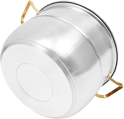 Miniatura 6 de Vaporizador de alimentos de 3 niveles para cocinar, olla de vapor de acero inoxidable con tapa, ollas apilables para 4 a 6 personas, utensilios de