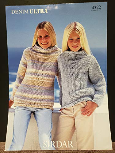 Sirdar 4322 Denim Ultra Child Pullover Sweater Pattern