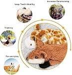 Nocciola 5 pcs Crinkle Dog Squeaky Toys with Double Layer Reinforced Fabric, Durable Dog Toys, No Stuffing Plush Dog Toy Set for Small to Large Dogs