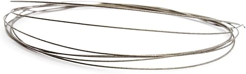 Hojas de sierra de corte electrochapadas de alambre de diamante superfino de 0.012 in para granito de mármol de metal jade (9.8 ft/lote)